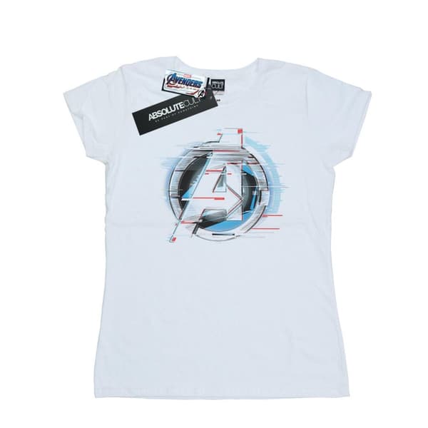 Marvel Womens/Ladies Avengers Endgame Team Tech Logo Cotton T-Shirt