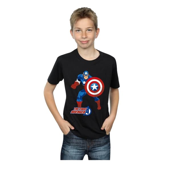 Marvel Boys Captain America The First Avenger T-Shirt
