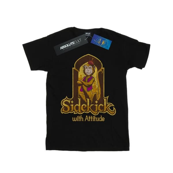 Disney T-shirt i bomull för flickor - Aladdin-filmen Abu Sidekick With Attitude