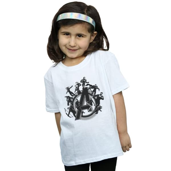 Marvel Avengers Endgame Hero Circle bomulls-T-shirt för flickor