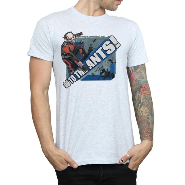 Marvel Mens Ant-Man Go To The Ants T-Shirt