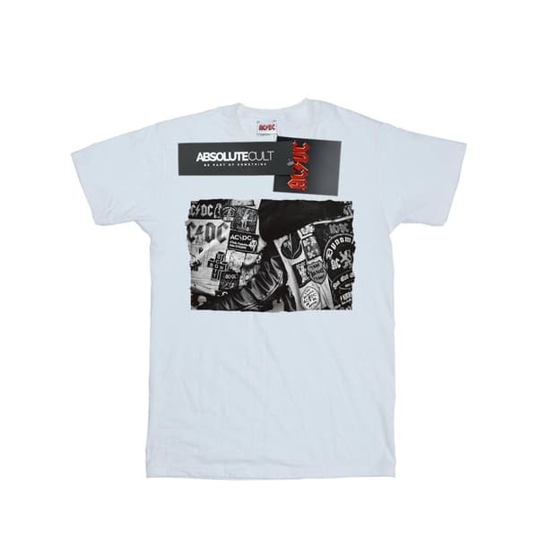 AC/DC T-shirt med kollektion av märken och affischer för pojkar