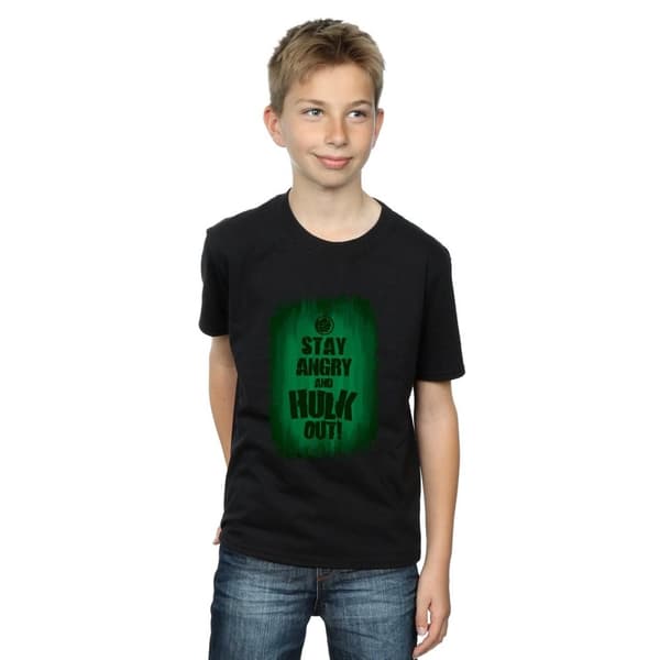 Marvel T-shirt för pojkar - Hulk Stay Angry