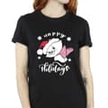 Miniatyrbilde 3 av 4: Disney Womens/Ladies The Aristocats Happy Holidays Cotton Boyfriend T-Shirt