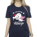 Miniatyrbilde 3 av 4: Disney Womens/Ladies The Aristocats Happy Holidays Cotton Boyfriend T-Shirt