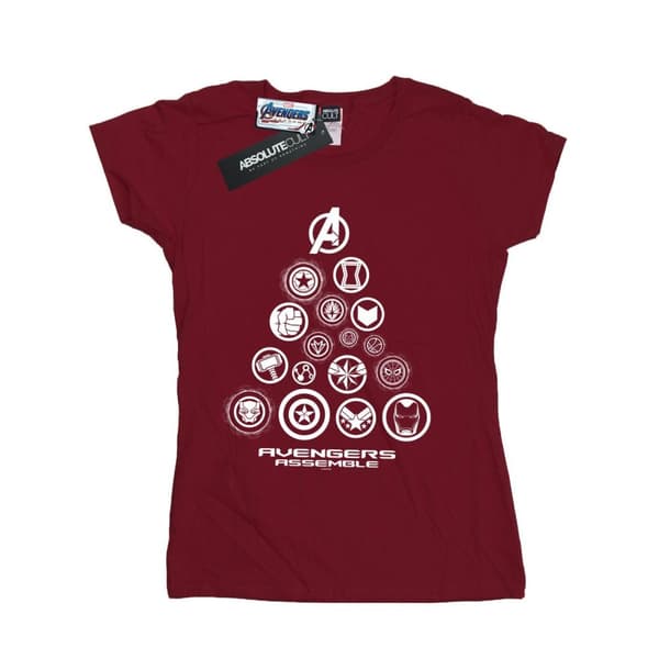 Marvel Dam/Tjej Avengers Endgame Pyramid Icons - Bomulls-T-shirt