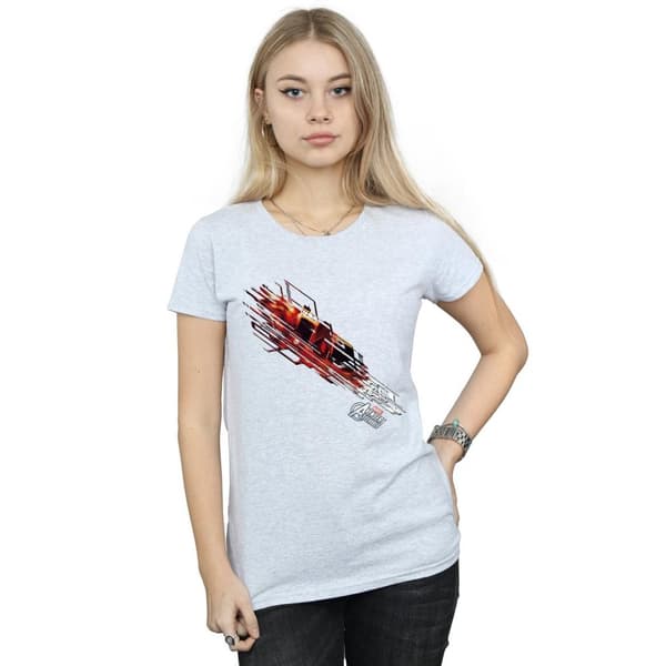 Marvel Womens/Ladies Iron Man Shooting Burst Cotton T-Shirt