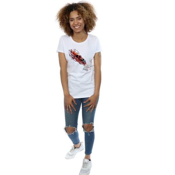 Marvel Womens/Ladies Iron Man Shooting Burst Cotton T-Shirt