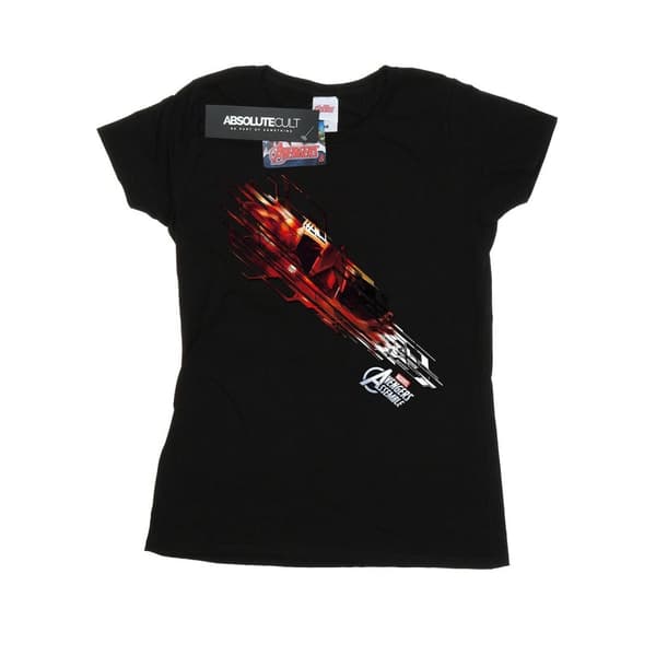 Marvel Womens/Ladies Iron Man Shooting Burst Cotton T-Shirt