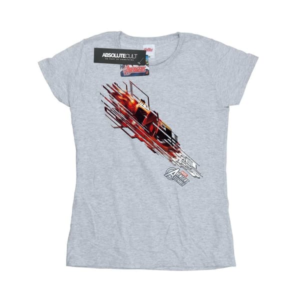 Marvel Womens/Ladies Iron Man Shooting Burst Cotton T-Shirt