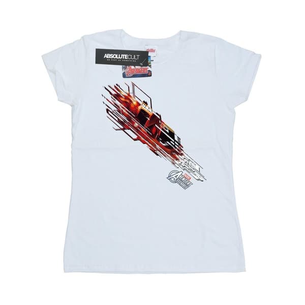 Marvel Womens/Ladies Iron Man Shooting Burst Cotton T-Shirt