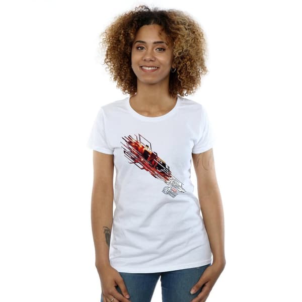 Marvel Womens/Ladies Iron Man Shooting Burst Cotton T-Shirt