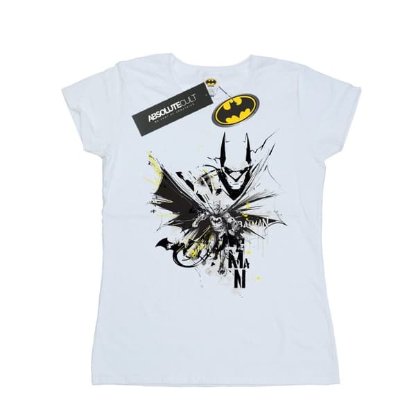 DC Comics Dam/dam Batman Batface Splash T-shirt i bomull
