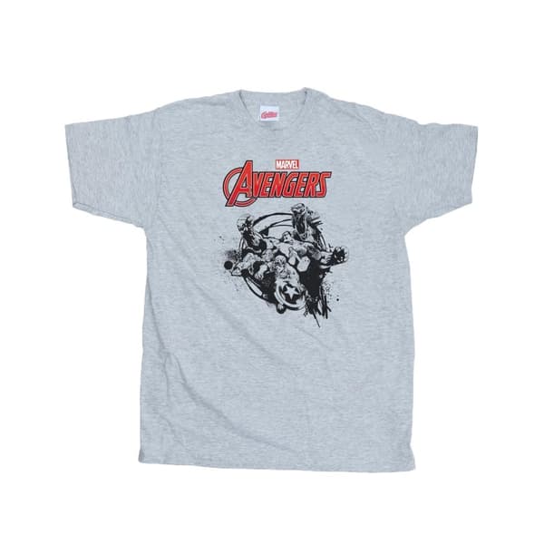 Marvel Pojkar Avengers Team Burst T-shirt Heather Grey 9-11 Years