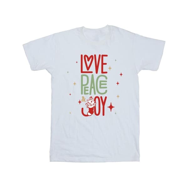 Disney Aristocats Marie Love Peace Joy - T-shirt för herrar