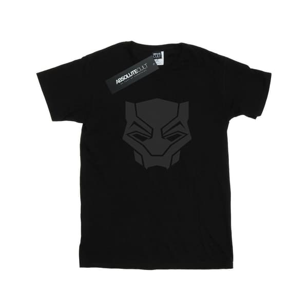 Marvel Boys Black Panther Black On Black T-Shirt