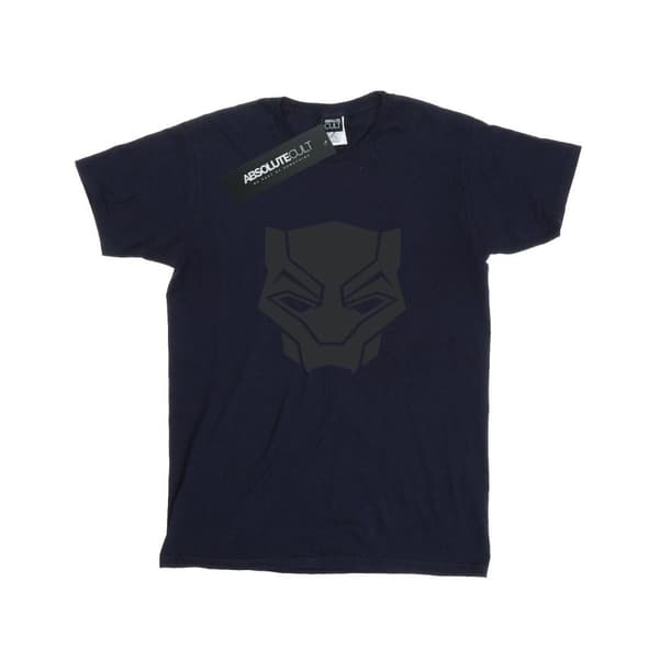 Marvel Boys Black Panther Black On Black T-Shirt