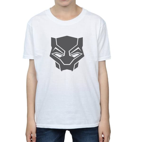 Marvel Boys Black Panther Black On Black T-Shirt