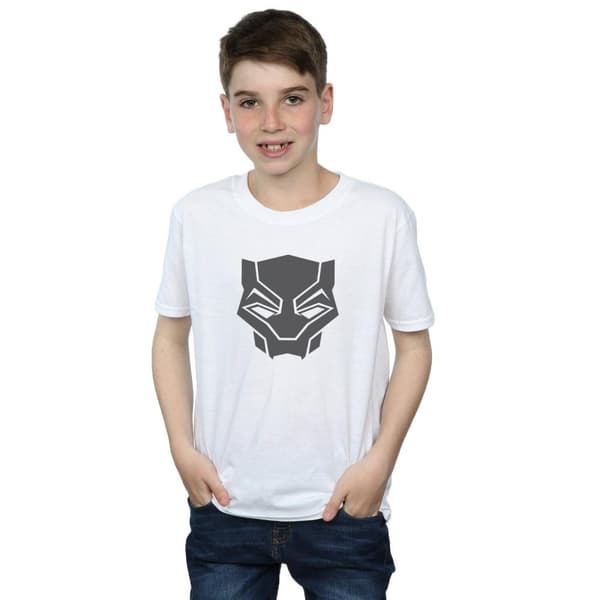 Marvel Boys Black Panther Black On Black T-Shirt
