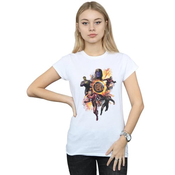 Marvel Womens/Ladies Avengers Endgame Explosion Team Cotton T-Shirt