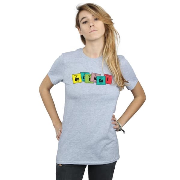 The Big Bang Theory Dam/Tjej Bazinga Elements Bomull Boyfriend T-shirt