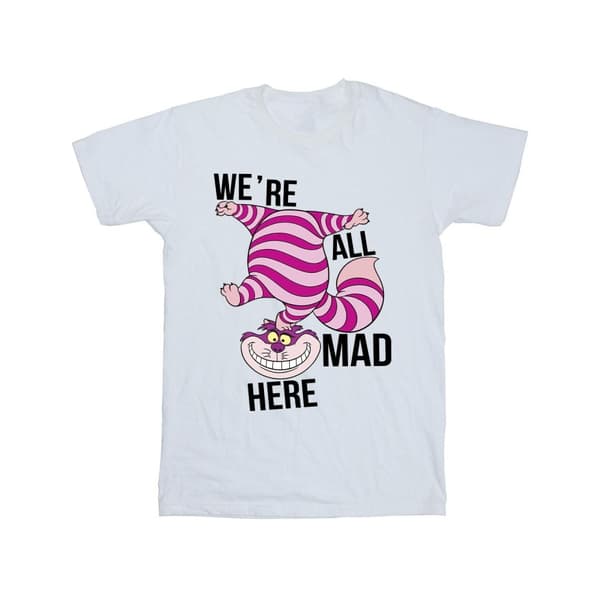 Disney Mens Alice In Wonderland All Mad Here T-Shirt
