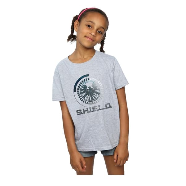 Marvel Girls Avengers SHIELD Logo Cotton T-Shirt