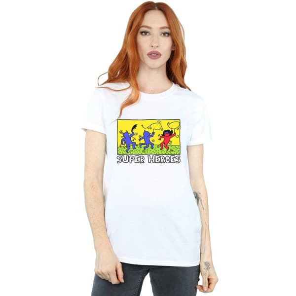 DC Comics Womens/Ladies Batman Pop Art Cotton Boyfriend T-Shirt