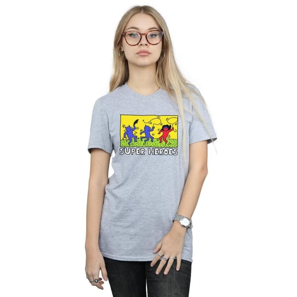 DC Comics Womens/Ladies Batman Pop Art Cotton Boyfriend T-Shirt
