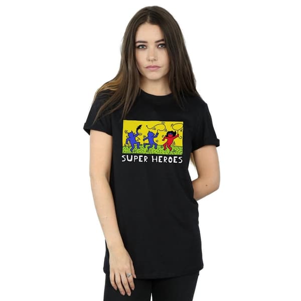 DC Comics Womens/Ladies Batman Pop Art Cotton Boyfriend T-Shirt