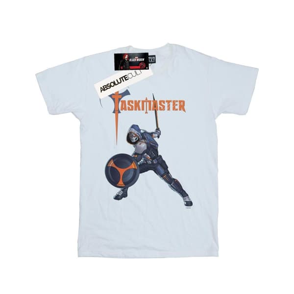 Marvel Mens Black Widow Movie Taskmaster Pose T-Shirt White XXL