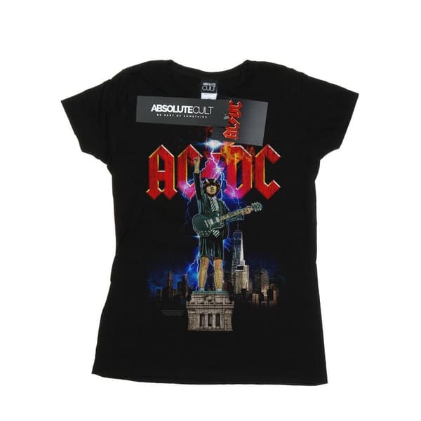 AC/DC Womens/Ladies Angus NYC Cotton T-Shirt Black M