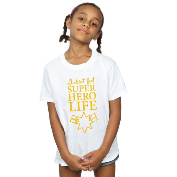 Marvel Girls Avengers Endgame Superhero Life Sketch T-shirt i bomull