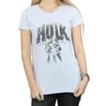 Miniatyrbild 3 av 5: Marvel Dam/Hulk Punch Logo - T-shirt i bomull för damer