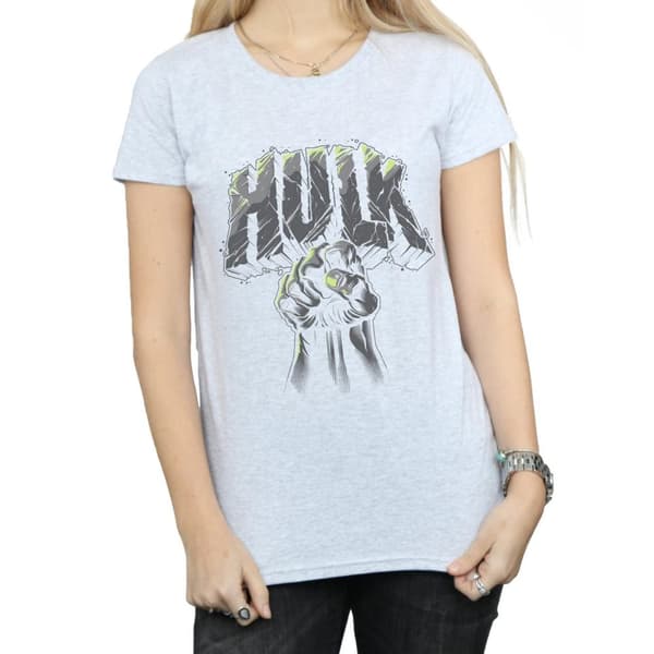 Marvel Dam/Hulk Punch Logo - T-shirt i bomull för damer