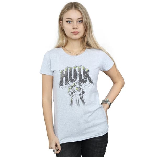 Marvel Dam/Hulk Punch Logo - T-shirt i bomull för damer
