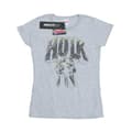 Miniatyrbild 1 av 5: Marvel Dam/Hulk Punch Logo - T-shirt i bomull för damer