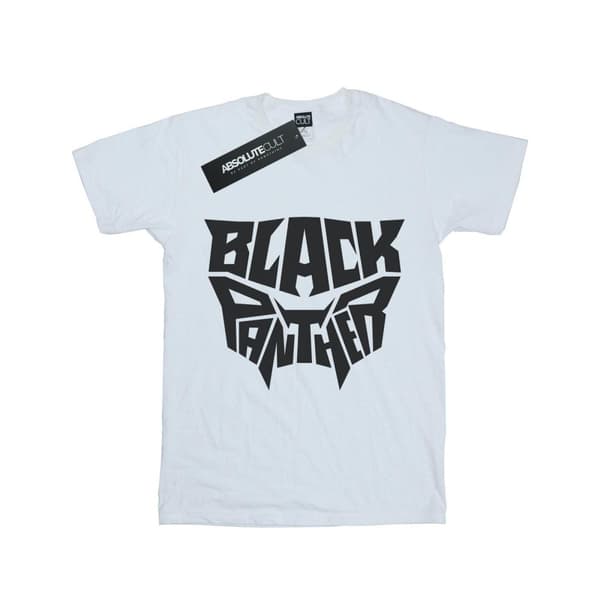 Marvel Black Panther t-shirt med ord och emblem för pojkar