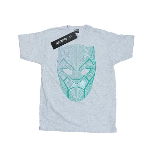 Marvel Mens Black Panther Tribal Mask T-Shirt