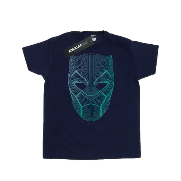 Marvel Mens Black Panther Tribal Mask T-Shirt