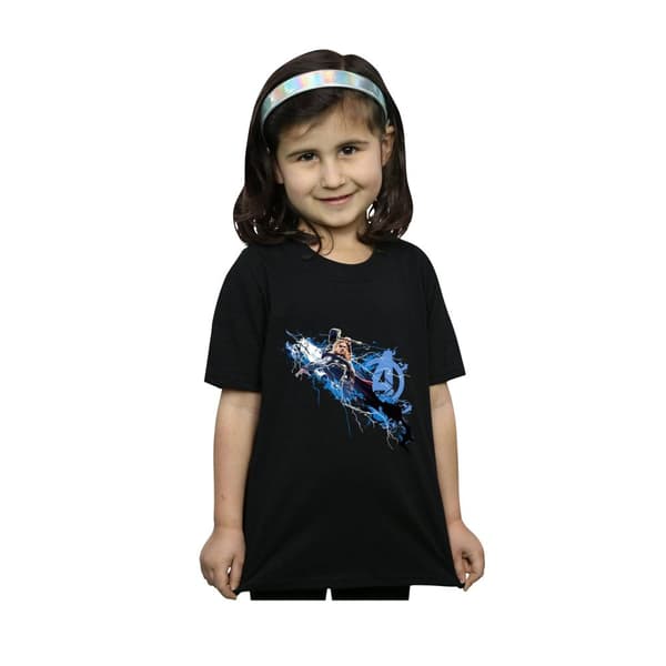 Marvel Girls Avengers Thor Splash Cotton T-Shirt