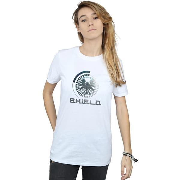Marvel Womens/Ladies Agents Of SHIELD Circuits Cotton Boyfriend T-Shirt