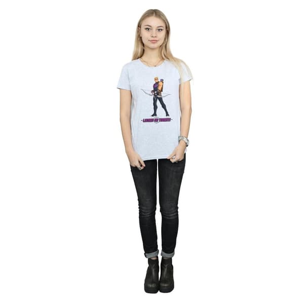 Marvel T-shirt i bomull för damer/kvinnor - Hawkeye Locked On Target