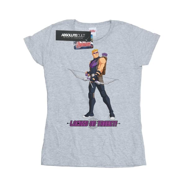 Marvel T-shirt i bomull för damer/kvinnor - Hawkeye Locked On Target