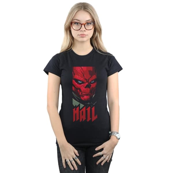 Marvel Dam/Tjej Avengers Hail Red Skull Bomulls-T-shirt