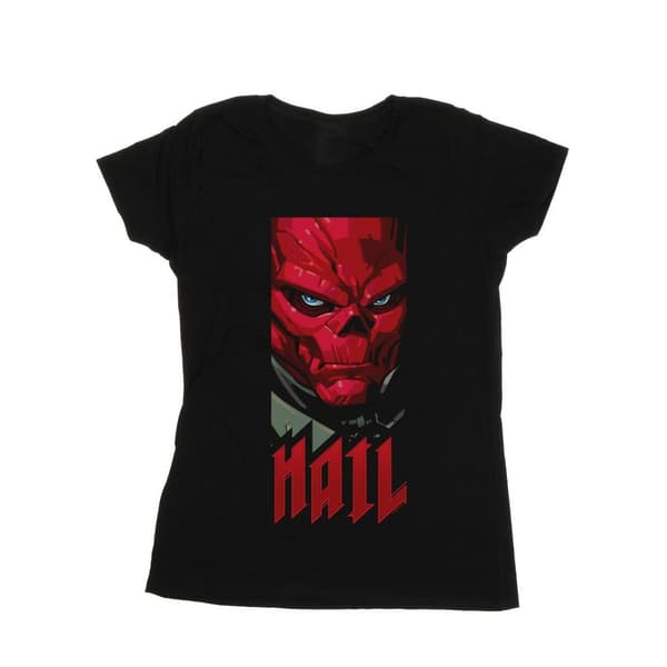 Marvel Dam/Tjej Avengers Hail Red Skull Bomulls-T-shirt