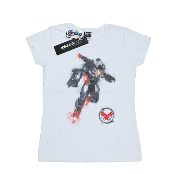 Marvel Womens/Ladies Avengers Endgame Painted War Machine Cotton T-Shirt