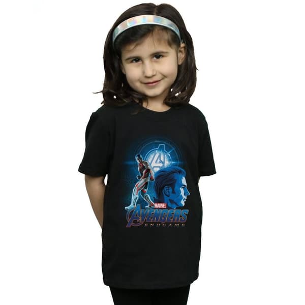 Marvel Girls Avengers Endgame Captain America Team Suit Cotton T-Shirt