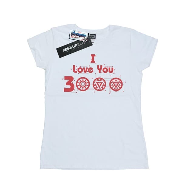 Marvel Womens/Ladies Avengers Endgame I Love You 3000 Circuits Cotton T-Shirt