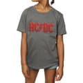 Miniatyrbillede 3 af 5: AC/DC Girls Dark Red Logo Cotton T-Shirt